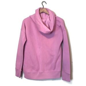 ZYIA ACTIVE Oh So Soft Hoodie Cowl Neck Sweatshirt Pink Mauve Women’s size Small